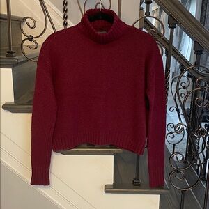 American Eagle Outfitters Women’s Burgundy Oversized Sweater Size S